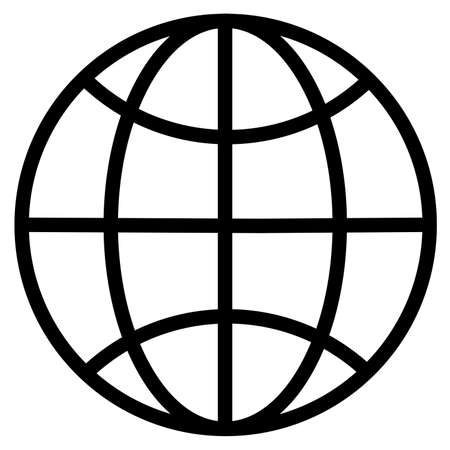 vector internet icon, earth, illustration, websiteのイラスト素材