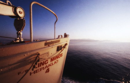 lifeboat of a passenger-ferryのeditorial素材