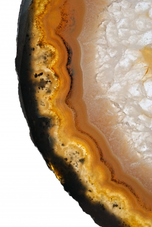 Agate on white backgroundの写真素材