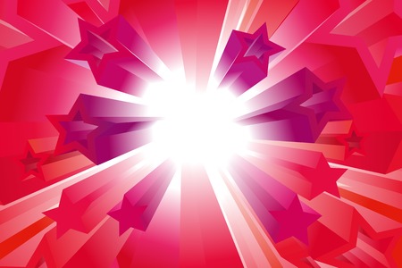 Bright abstract background with starsのイラスト素材