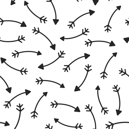 Seamless Background of Vintage Arrows Pattern. Hipster Collectionのイラスト素材
