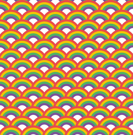 Seamless Rainbow Patternのイラスト素材