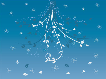 Floral background - vector illustrationのイラスト素材