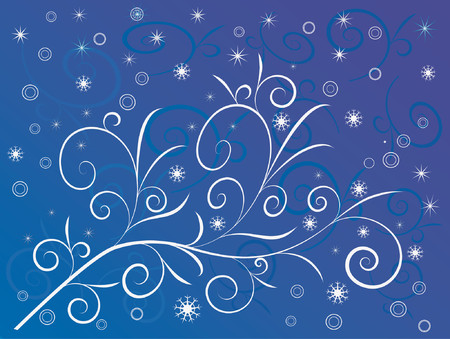 Snowflake backgroundのイラスト素材