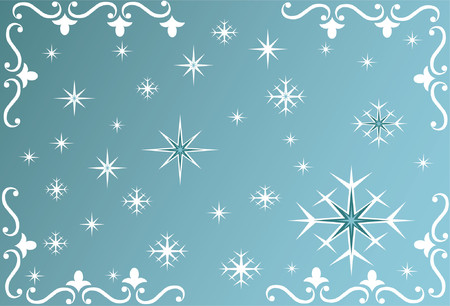Snowflake background - vectorのイラスト素材
