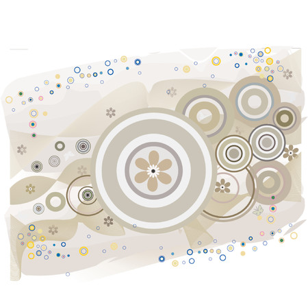 Background with circles - vectorのイラスト素材