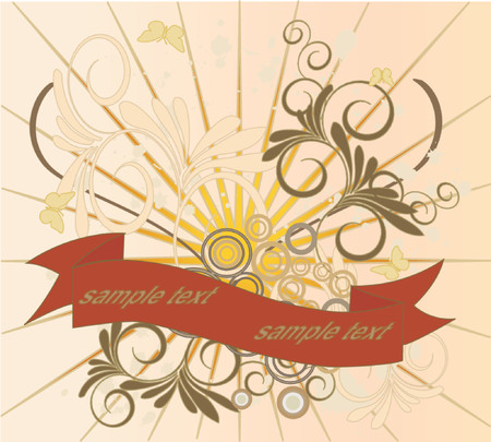 Floral background - vector illustrationのイラスト素材