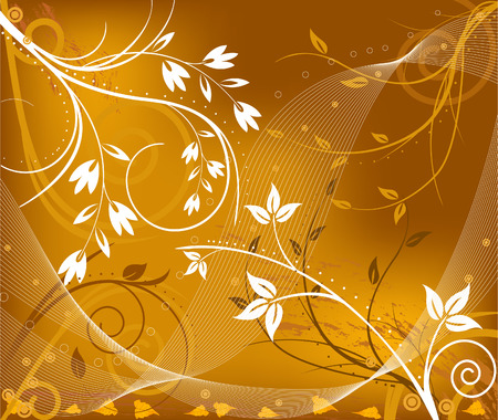 Abstract  floral background - vectorのイラスト素材