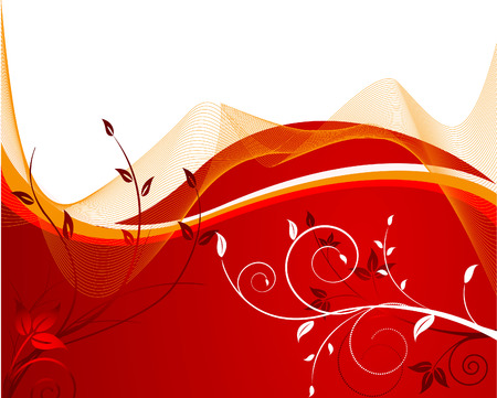 Abstract  floral   background - vectorのイラスト素材