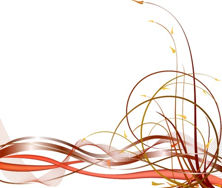 Abstract floral art  vector illustrationのイラスト素材