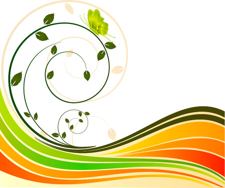 Floral Background - vector illustrationのイラスト素材