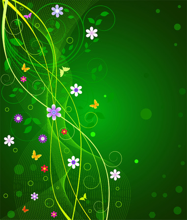 Floral Background  のイラスト素材