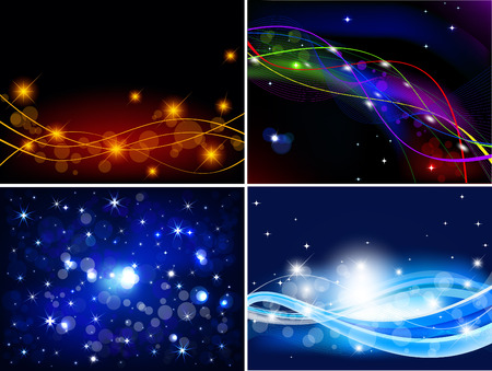 Abstract  background vector setのイラスト素材