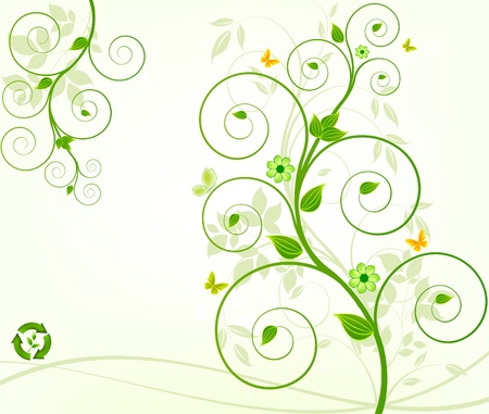 Floral design vectorのイラスト素材