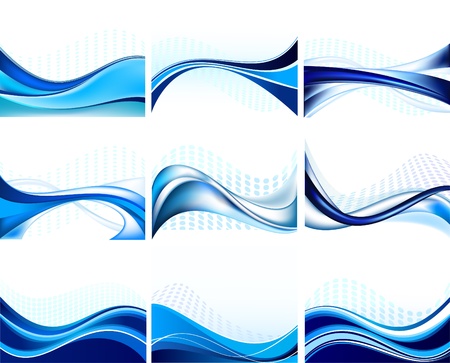 Abstract background vector setのイラスト素材