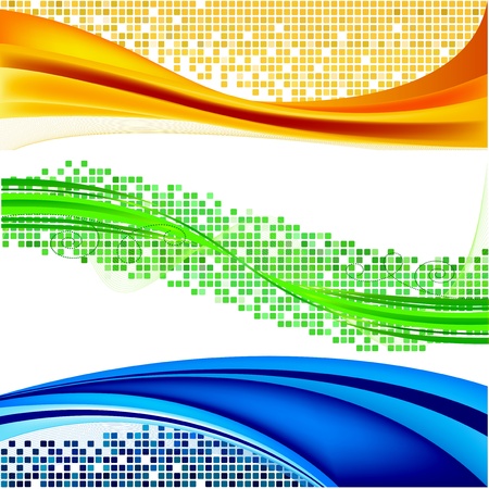 	Abstract background setのイラスト素材