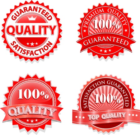 Set of badges and stickersのイラスト素材