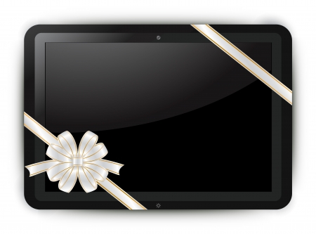 Tablet illustration のイラスト素材