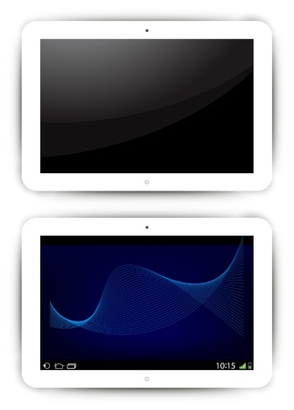 Tablet illustration setのイラスト素材