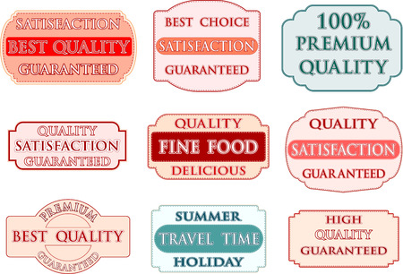 	Vector badge design setのイラスト素材