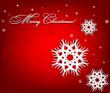 Christmas background with snowflakesのイラスト素材