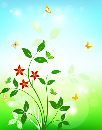 Floral background designのイラスト素材