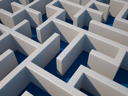 Maze Close Up - High Quality 3D Renderingの写真素材