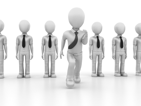 Businessman Characters - High Quality 3D Renderingの写真素材