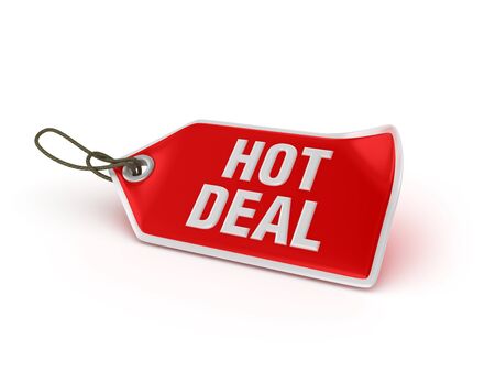 Shopping Tag Series: HOT DEAL - High Quality 3D Renderingの写真素材