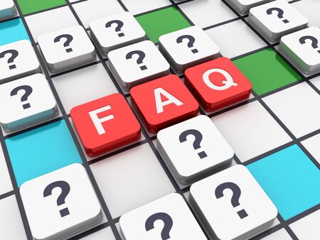 Crossword Series: FAQ - High Quality 3D Renderingの写真素材