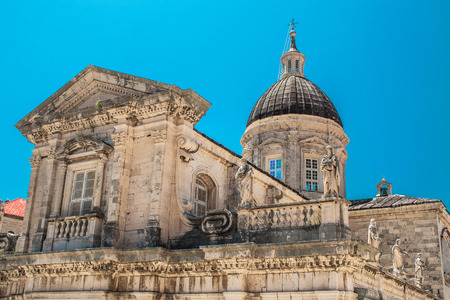 The Cathedral in Dubrovnik, Croatia.の写真素材