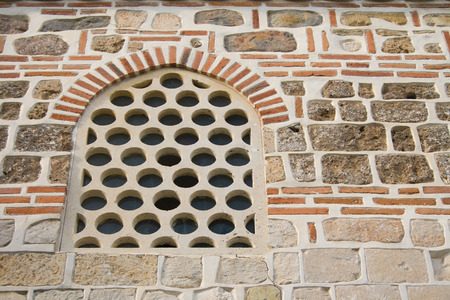 Window of an islamic mosque.の写真素材