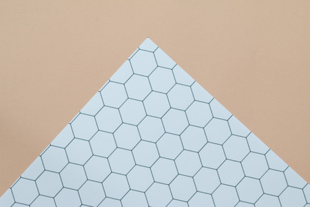 Top view of white pattern on brown backgroundの写真素材