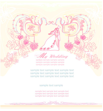 elegant wedding invitation のイラスト素材