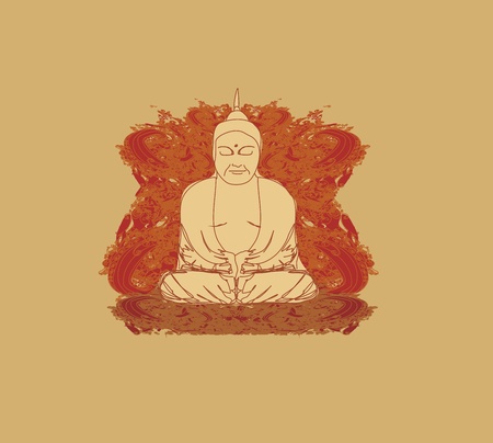 Vector of Chinese Traditional Artistic Buddhism Patternのイラスト素材