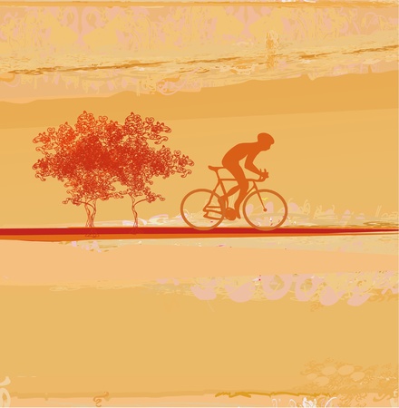 Cycling Grunge Poster Template vector のイラスト素材