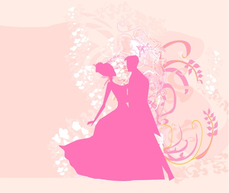 Ballroom dancers - invitation のイラスト素材