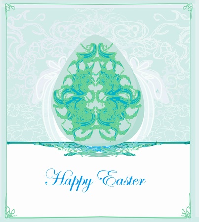 Easter Egg On Grunge Background のイラスト素材