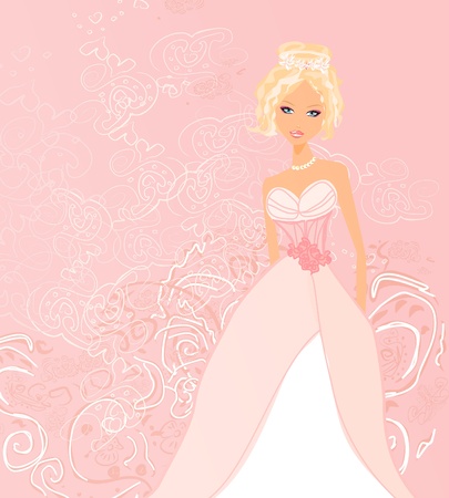 Beautiful bride card          のイラスト素材