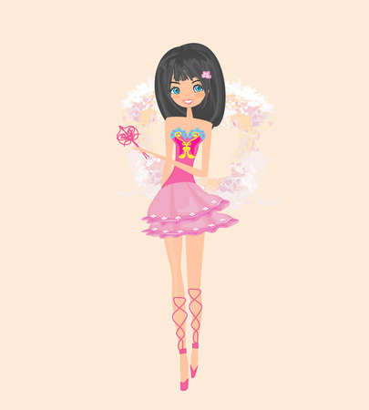 beautiful fairy vector graphic のイラスト素材
