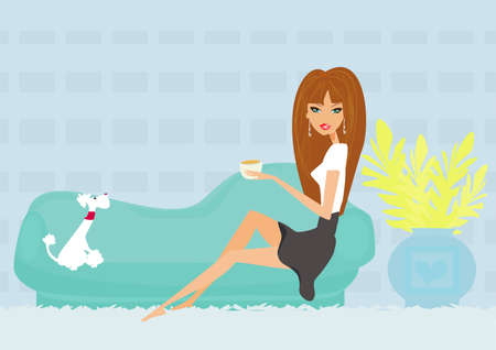 coffee break のイラスト素材