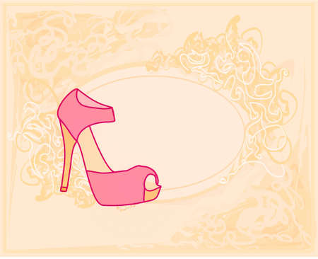 shoes vintage poster のイラスト素材
