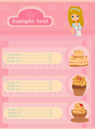 menu coffee shop and restaurant      のイラスト素材