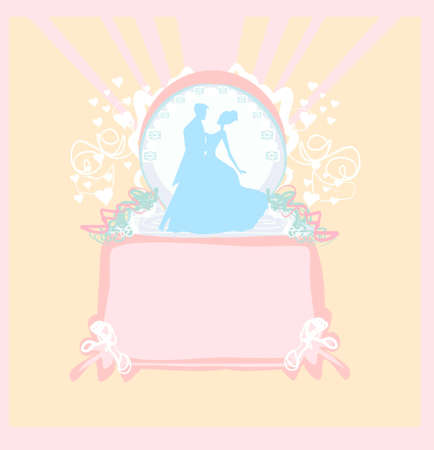 Ballroom dancers - invitation のイラスト素材