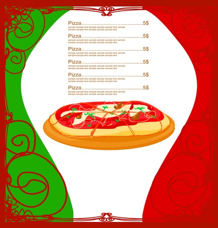 Pizza Menu Template のイラスト素材