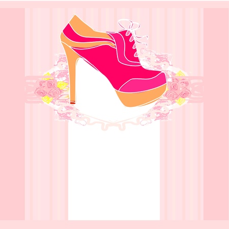 shoes vintage posterのイラスト素材