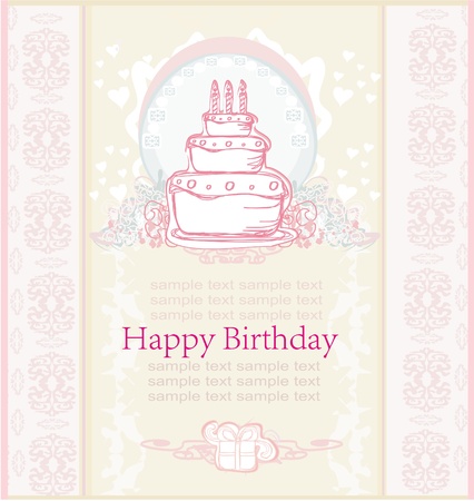 Happy Birthday Card のイラスト素材