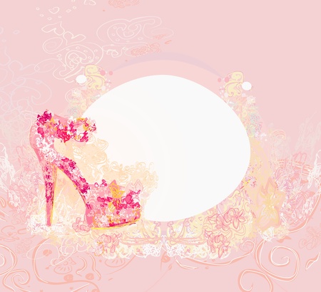 shoes vintage poster のイラスト素材