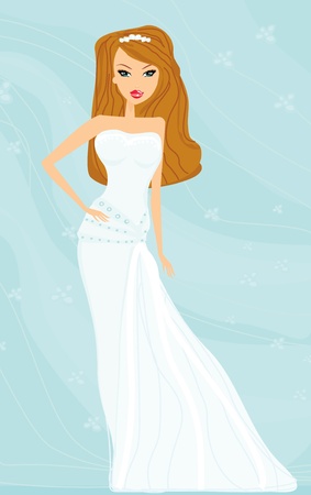 Beautiful brideのイラスト素材