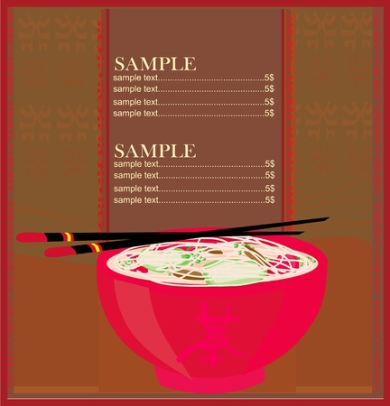 template of traditional Japanese food menu のイラスト素材